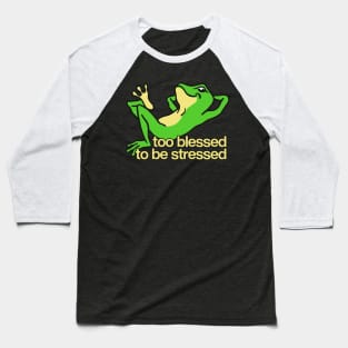 Too Blessed To Be Stressed Baseball T-Shirt